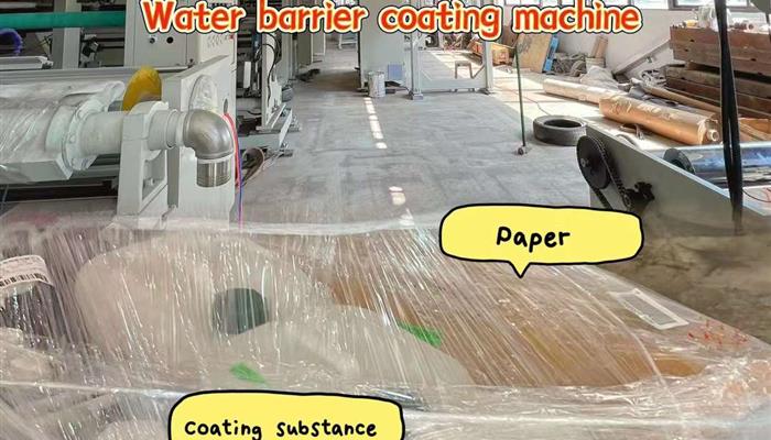 water barrier coating machine for paper cup is ready for testing