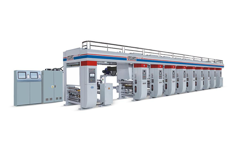 Automatic 600mm-2000mm rotogravure printing machine 9 color